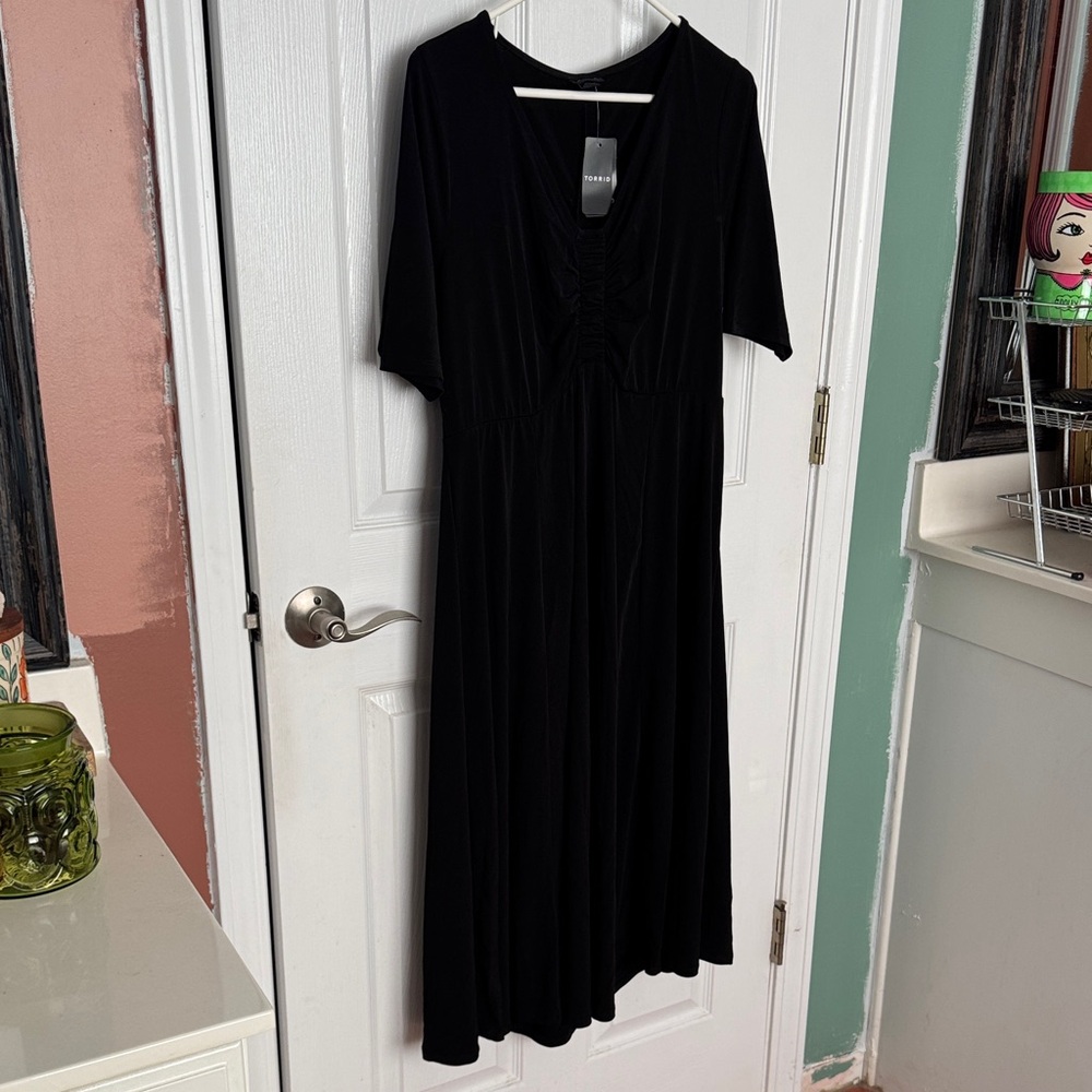 Torrid Black Midi Dress - Torrid Size 0